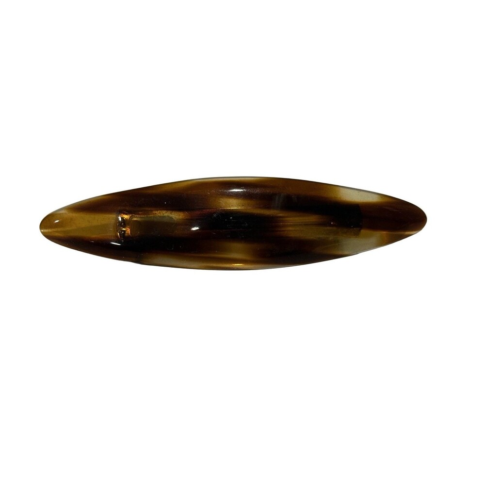 Vintage Tortoiseshell Hair Barrette Clip Made in France 3.5 inches